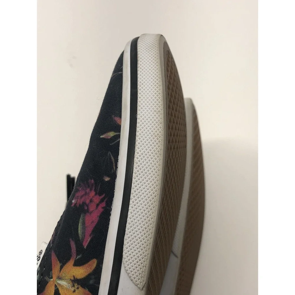 Vans Tropical Floral Black Bloom Canvas Sneakers Shoes Women's 8/Men's 6.5 - Picture 6 of 11